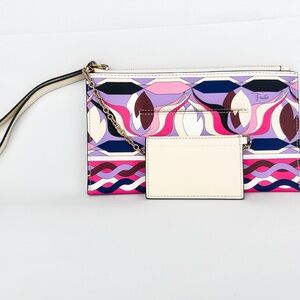 New Emilio Pucci Vibrant Multicolor Patterned Clutch